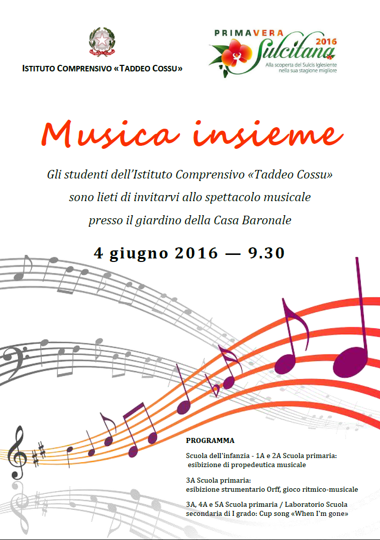 Musica insieme - 4 giugno 2016 Musica insieme - 4 giugno 2016
