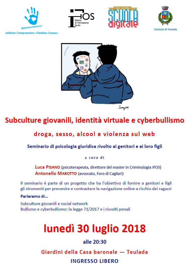 30 luglio 2018: seminario sul cyberbullismo